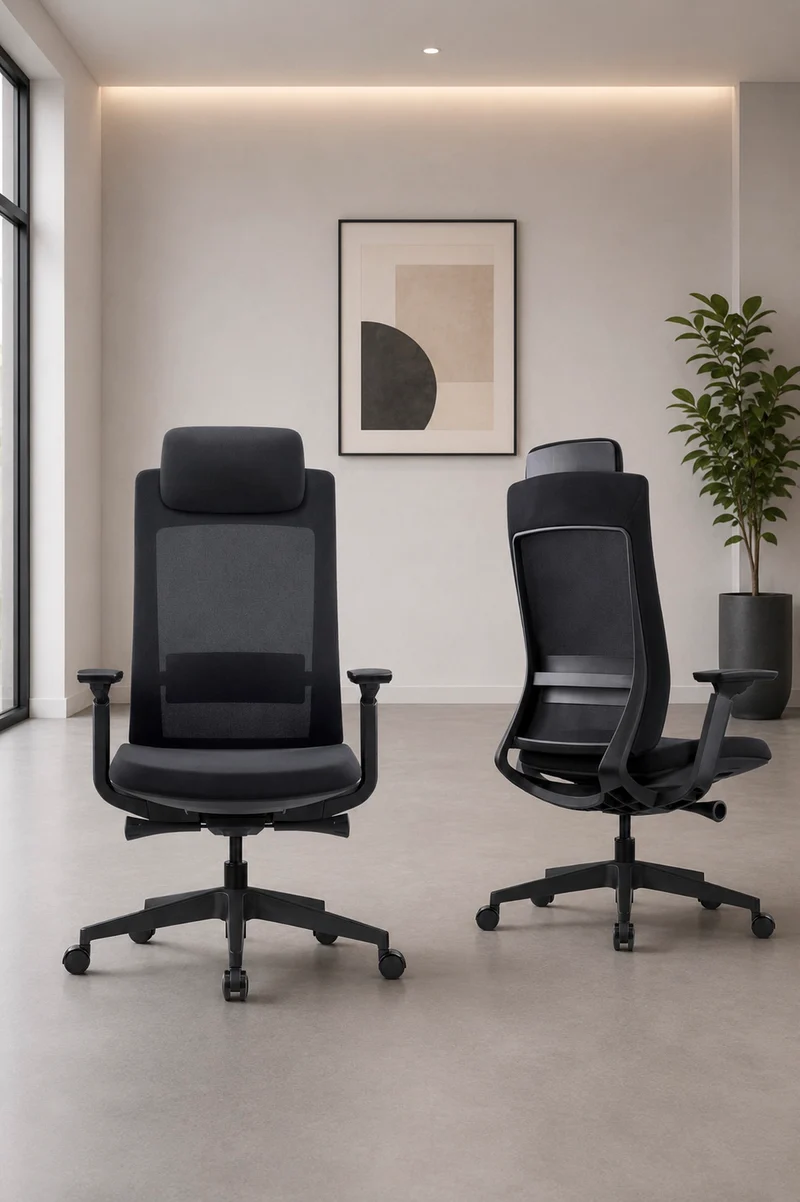 Fauteuil Bureau Ergo Cephee Synchrone Tetiere