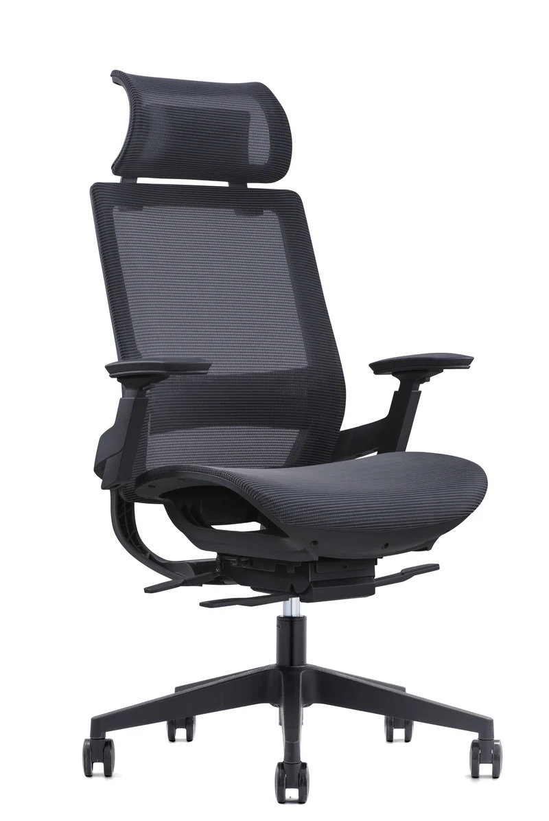 Fauteuil Bureau Ergo Lacerta Synchrone+Têtière