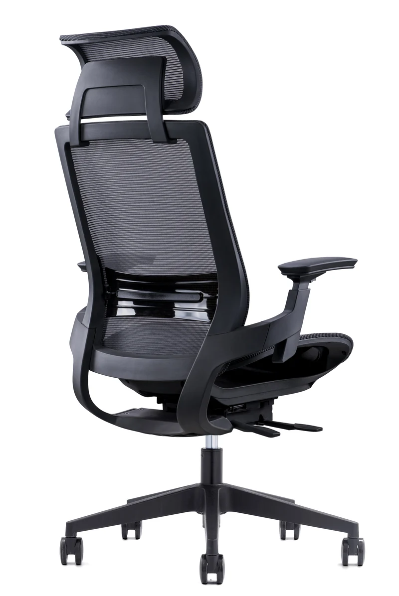 Fauteuil Bureau Ergo Lacerta Synchrone+Têtière