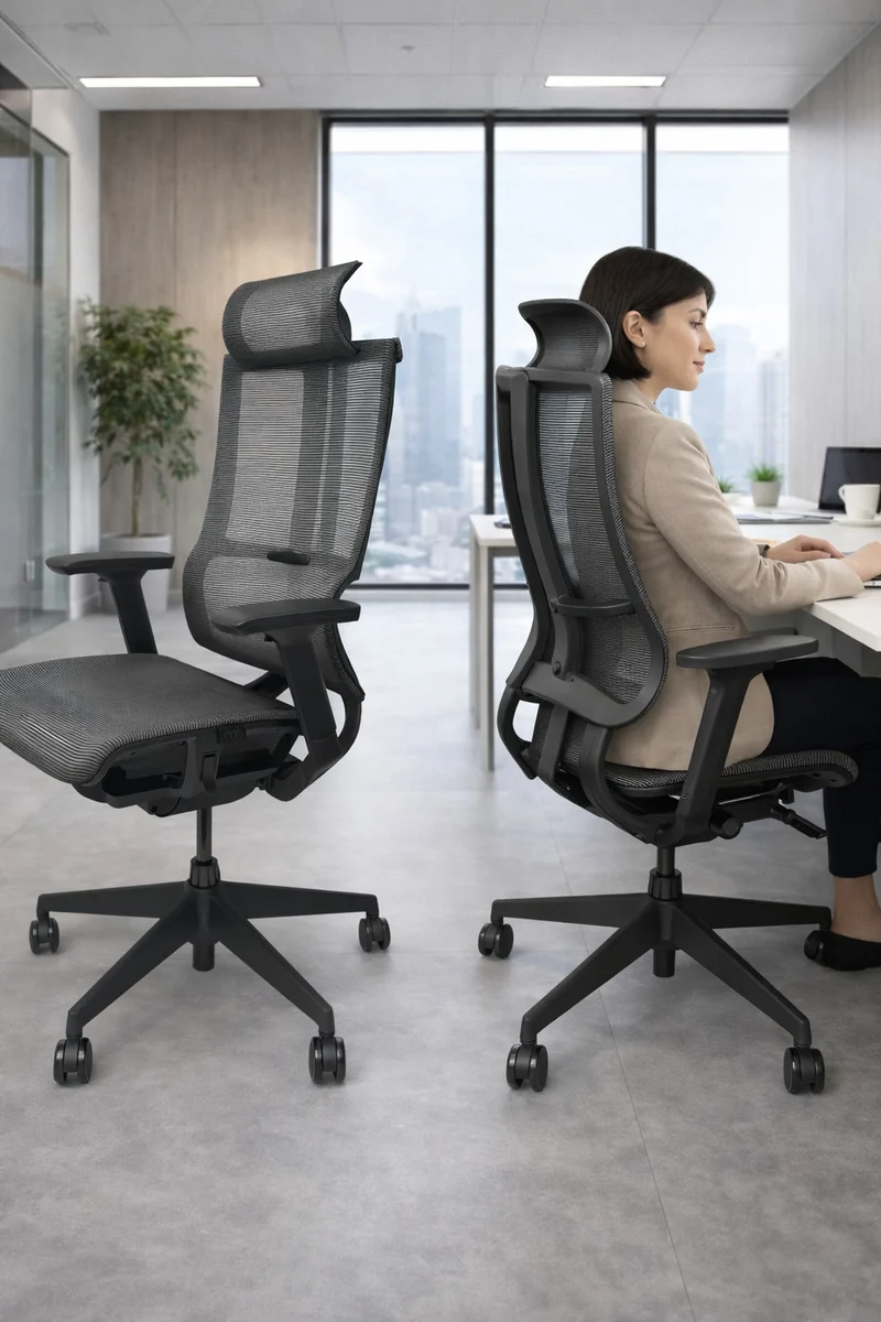 Fauteuil de bureau ergo Lyre synchrone 3D