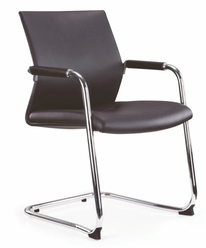 Lot de 2 fauteuils visiteur Pyxis - simili-cuir noir