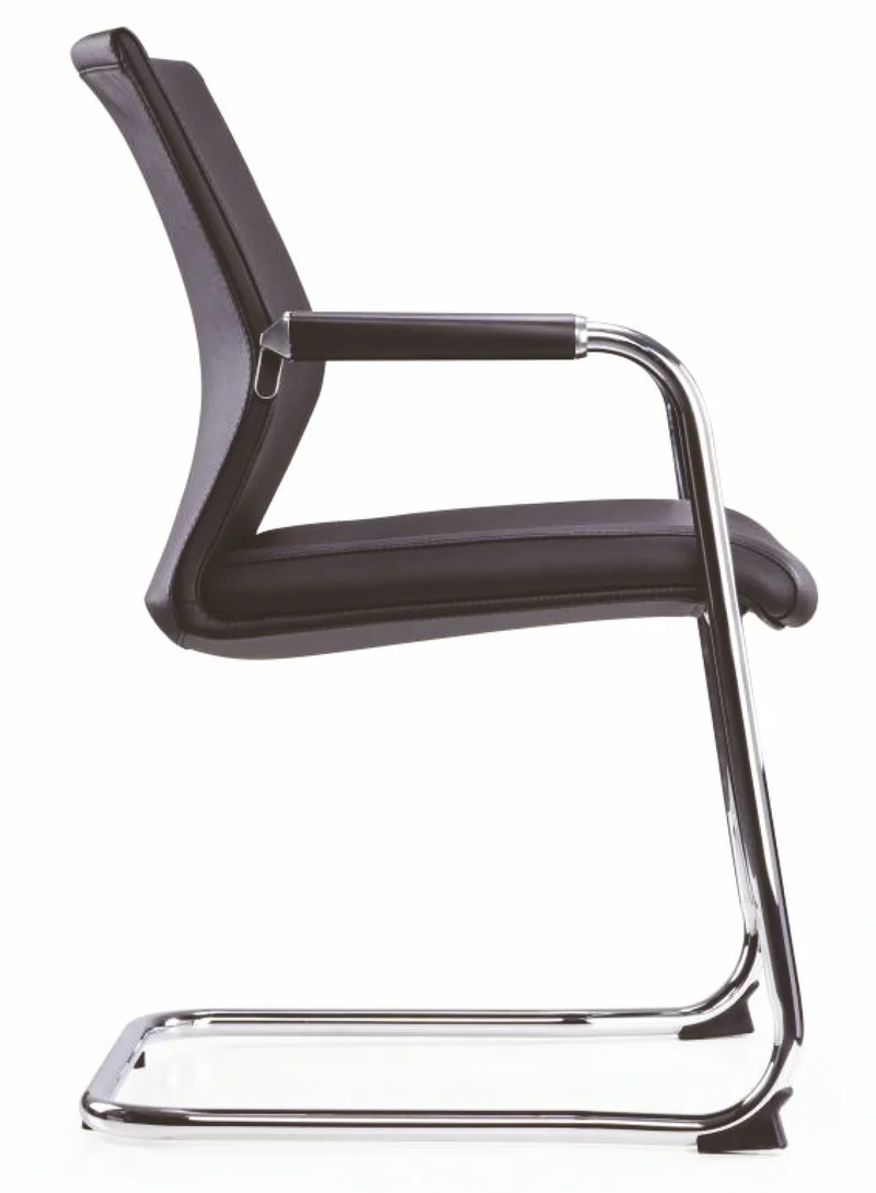 Lot de 2 fauteuils visiteur Pyxis - simili-cuir noir