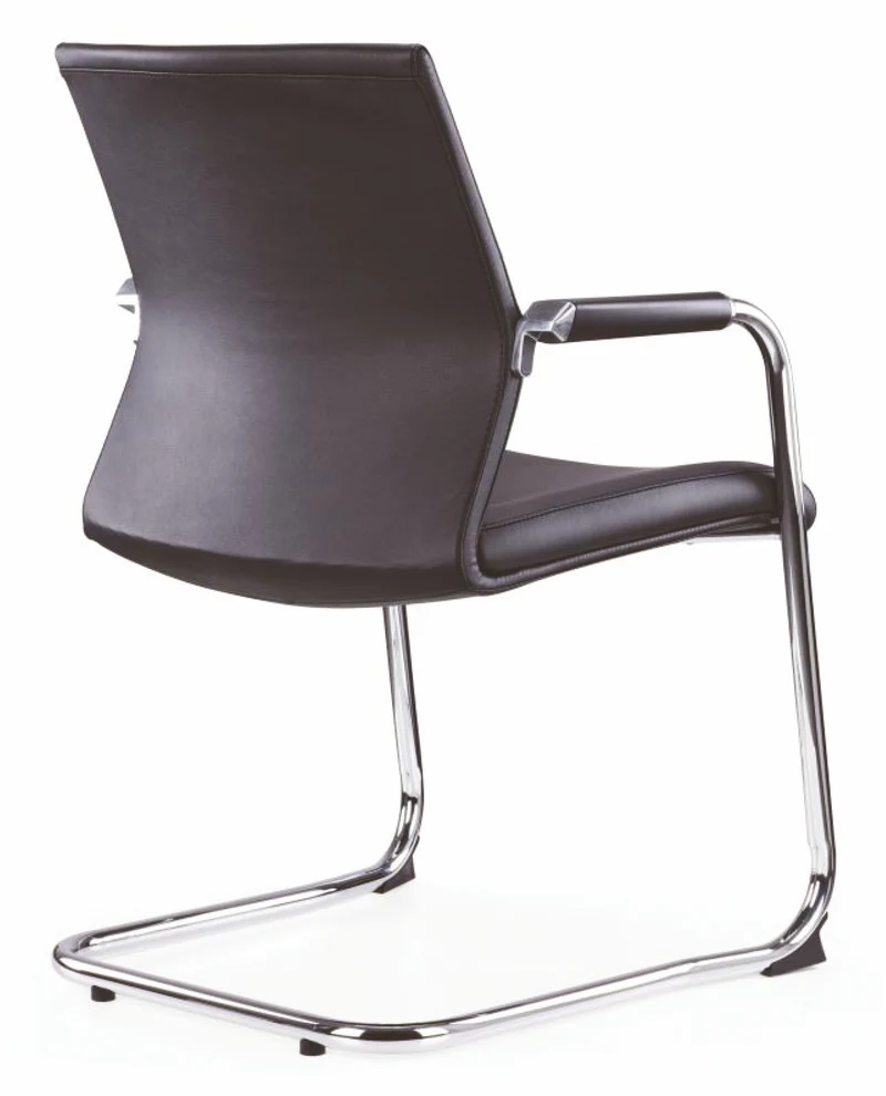 Lot de 2 fauteuils visiteur Pyxis - simili-cuir noir