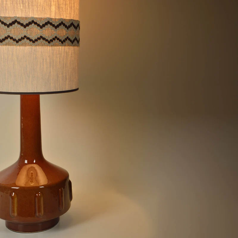 LAMPE À POSER JIMMY - BRUN/RUSTIC