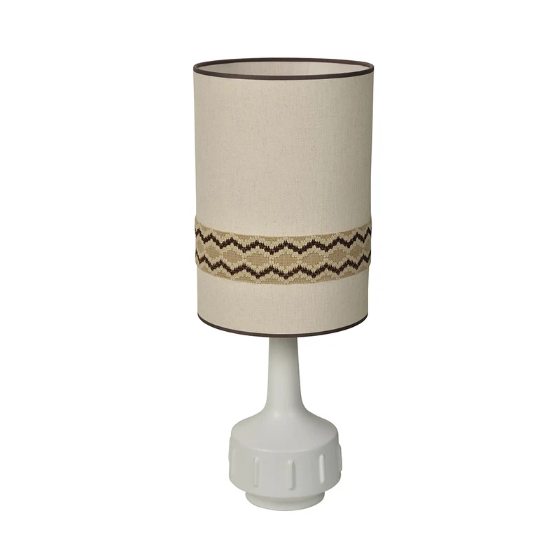 LAMPE À POSER JIMMY - BLANC/RUSTIC