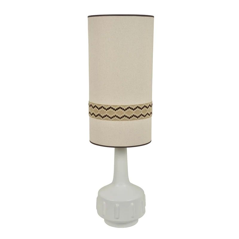 LAMPE À POSER JIMMY - BLANC/RUSTIC