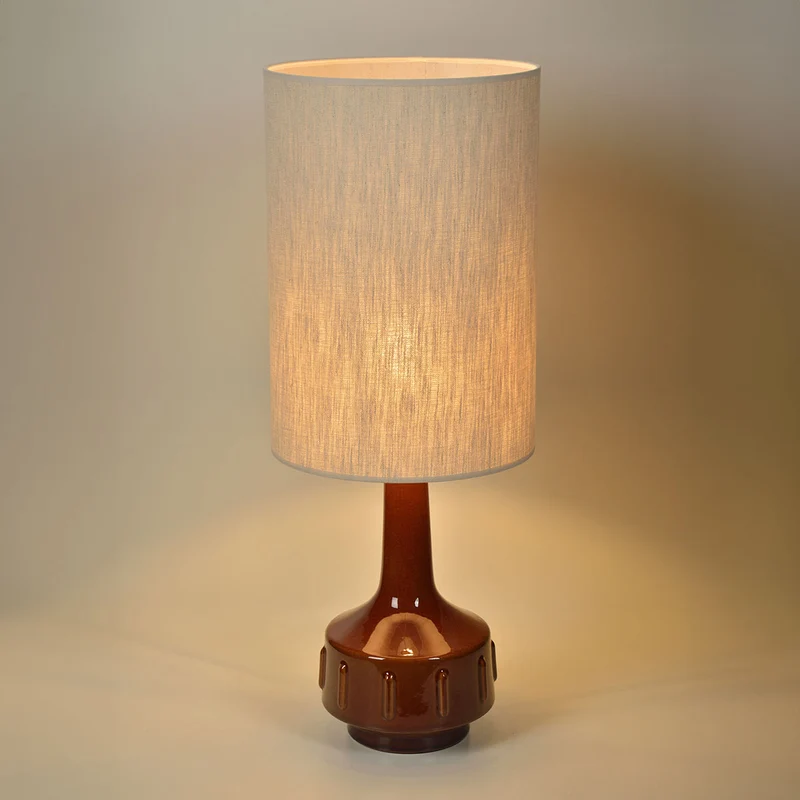 LAMPE À POSER JIMMY - BRUN