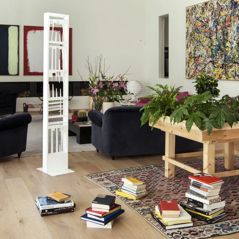 Steel Bookshelf BOOKSHAPE Slim by Lettera G