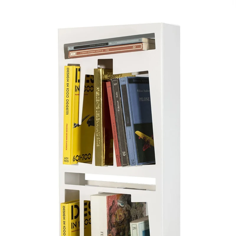 Steel Bookshelf BOOKSHAPE Slim by Lettera G