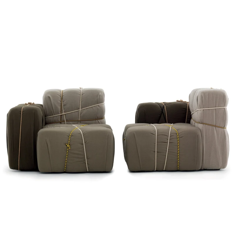 Padded Armchair CONTROPAKKO by Marcantonio for Mogg