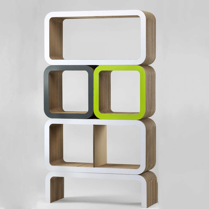 Modular Cardboard Bookshelf MORETTO N. 9
