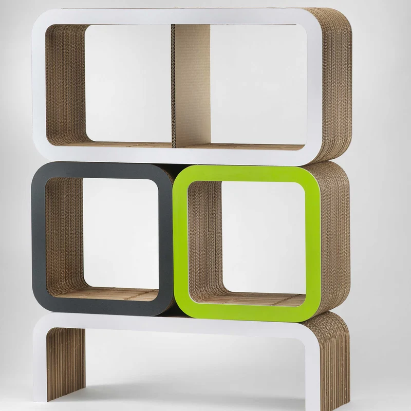 Modular Cardboard Bookshelf MORETTO N. 5