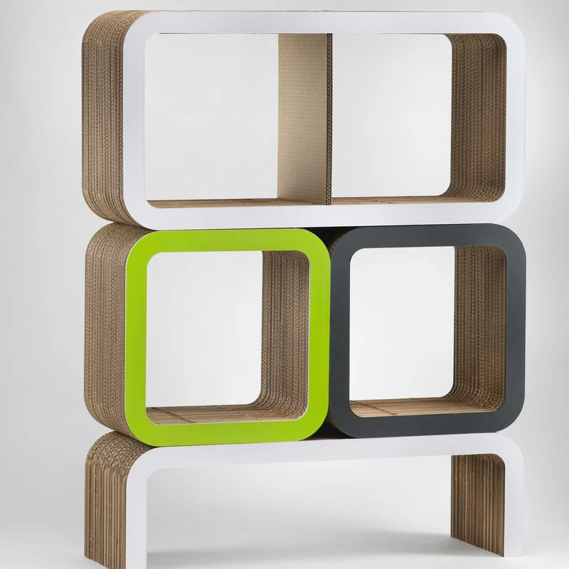 Modular Cardboard Bookshelf MORETTO N. 5