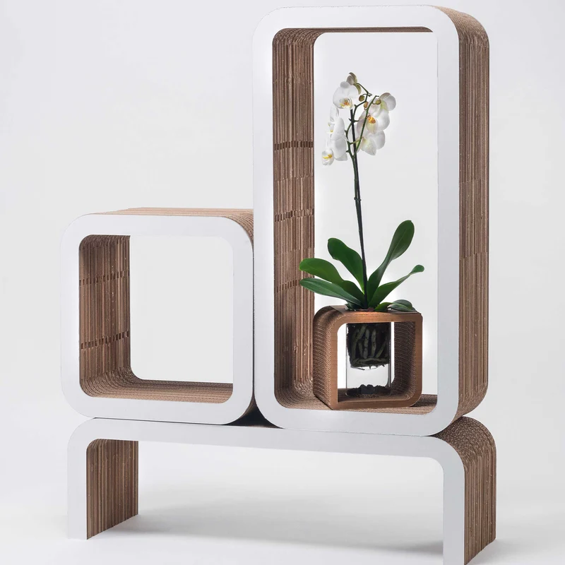 Modular Cardboard Bookshelf MORETTO N. 4