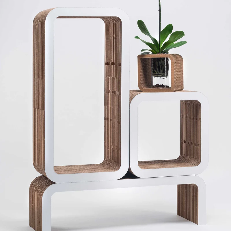 Modular Cardboard Bookshelf MORETTO N. 4