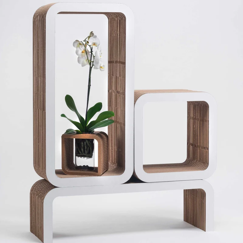 Modular Cardboard Bookshelf MORETTO N. 4