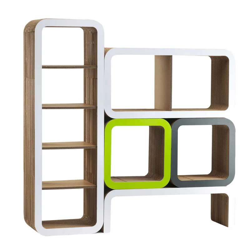 Modular Cardboard Bookshelf MORETTO N. 3