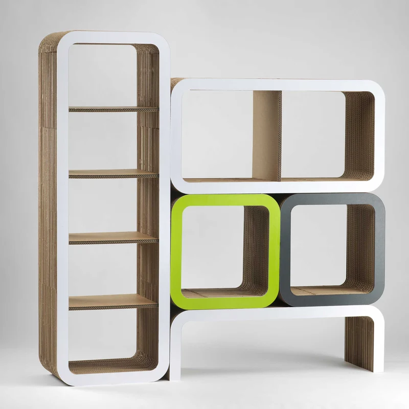 Modular Cardboard Bookshelf MORETTO N. 3