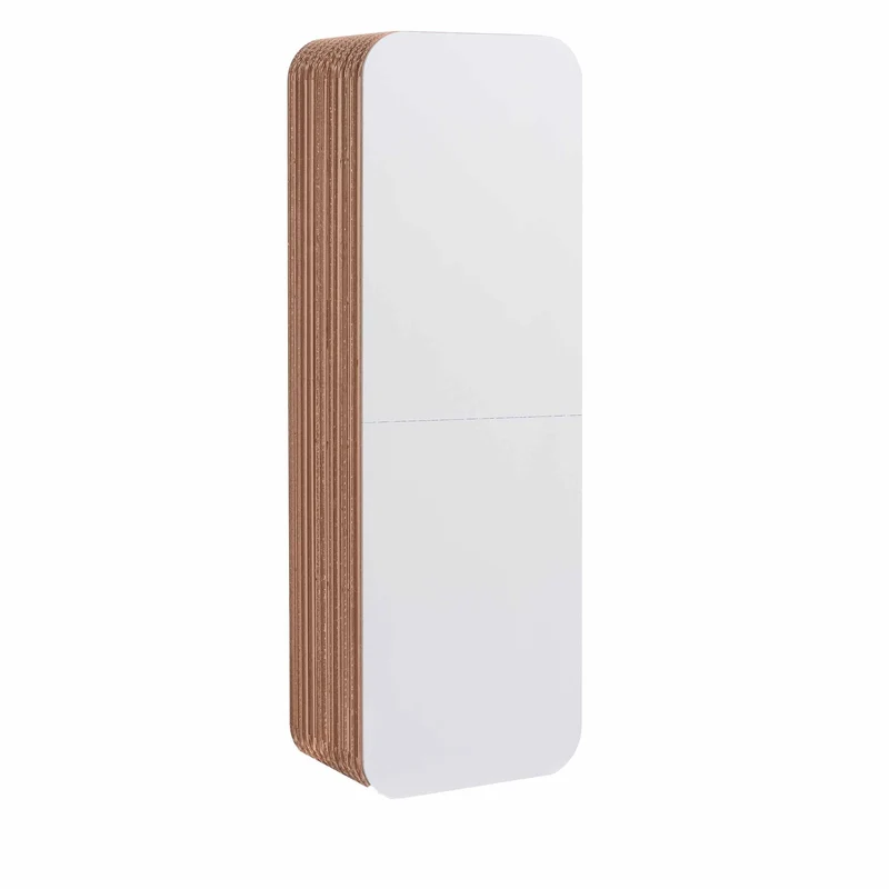 Modular Cardboard Bookcase MORETTO 135 Closed Back by Giorgio Caporaso for Lessmore