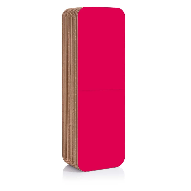 Modular Cardboard Bookcase MORETTO 135 Closed Back by Giorgio Caporaso for Lessmore