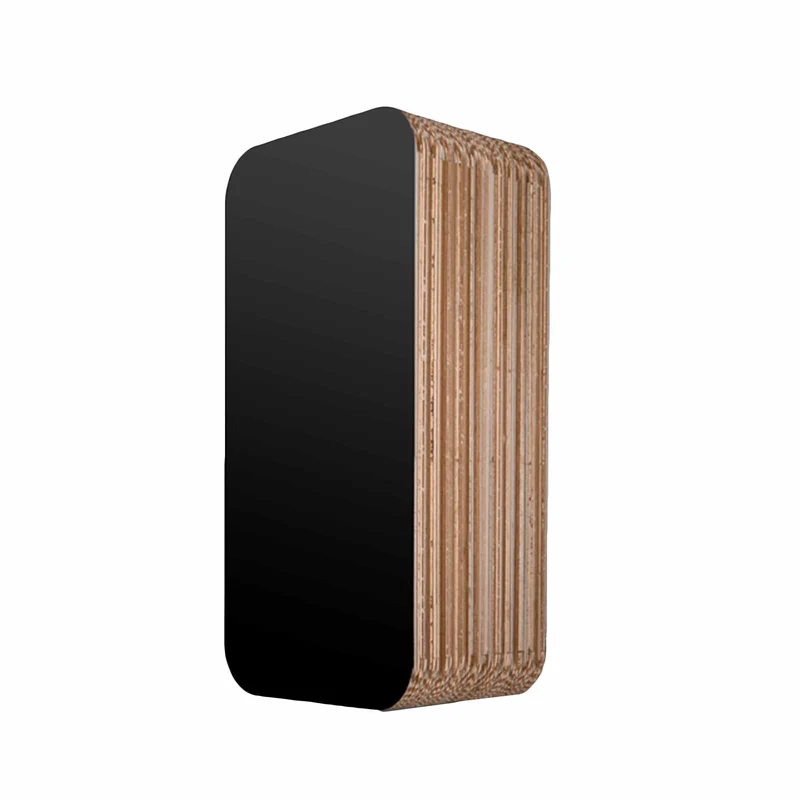 Modular Cardboard Bookcase MORETTO 90 Closed Back by giorgio Caporaso for Lessmore