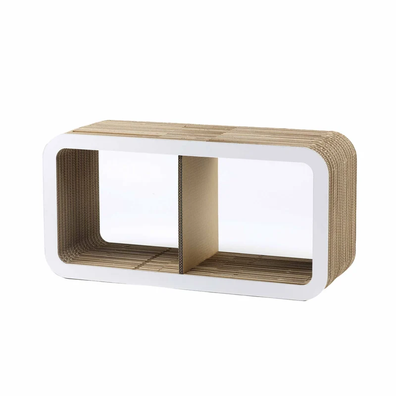 Modular Cardboard Bookshelf MORETTO 90 Open Back