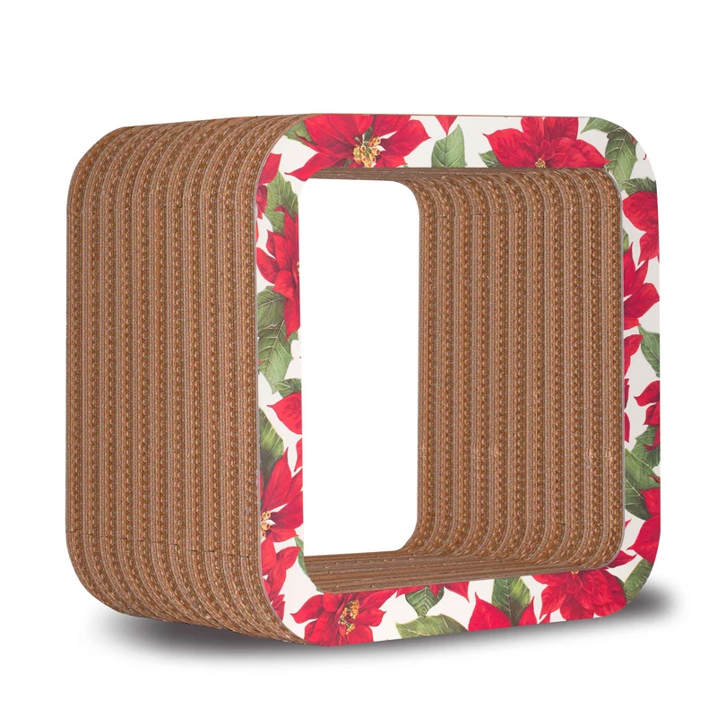 Modular Cardboard Shelf MORETTO 45 Set of Two Christmas Open Back by Lessmore