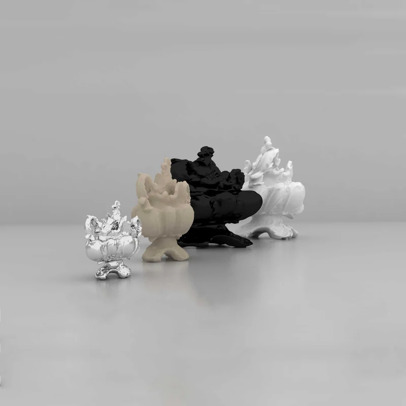Tureen Sculpture MONSTERS Silver by Alessandro Mendini