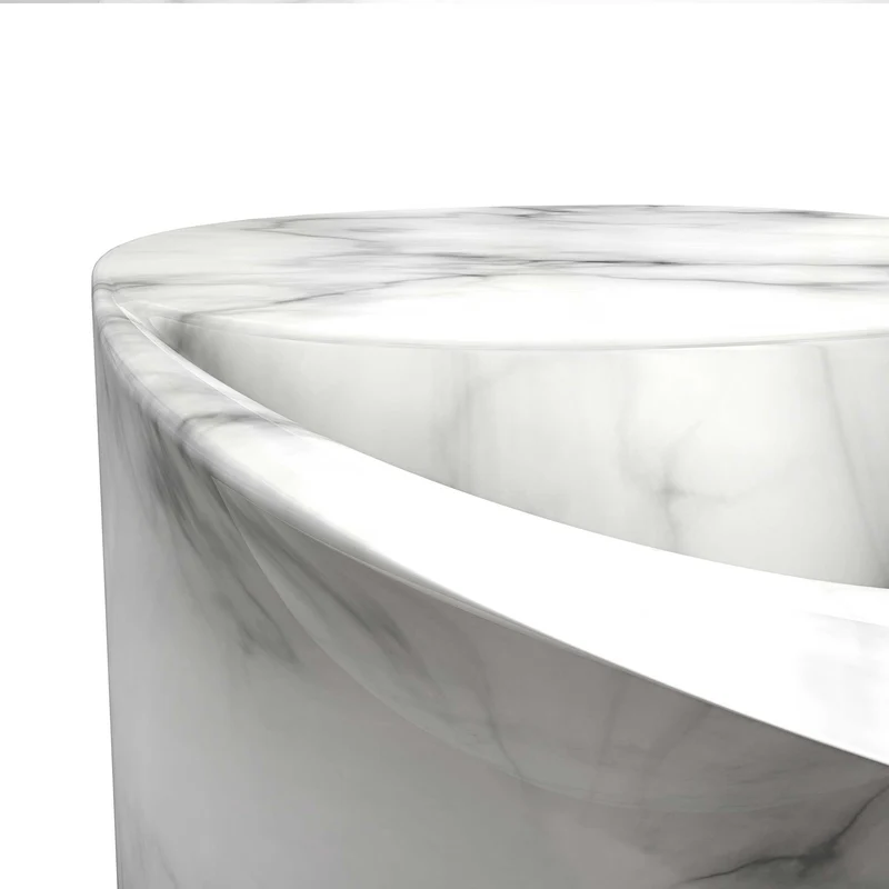 Carrara Marble Coffee Table PROTEO by Angeli&Borgogni for Cyrcus Design - Limited Edition