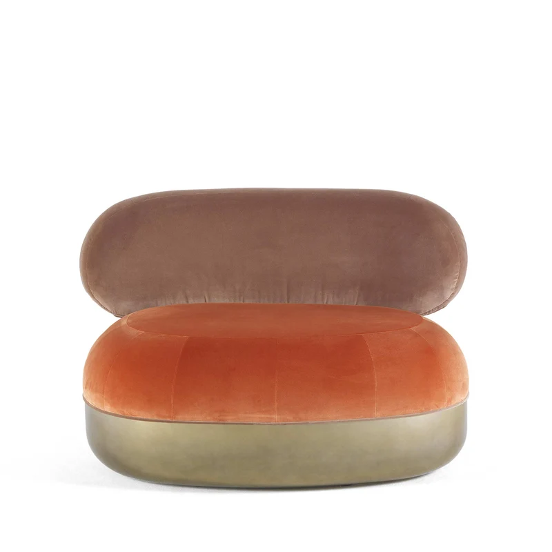 Velvet Armchair BELMER by Matteo Cibic