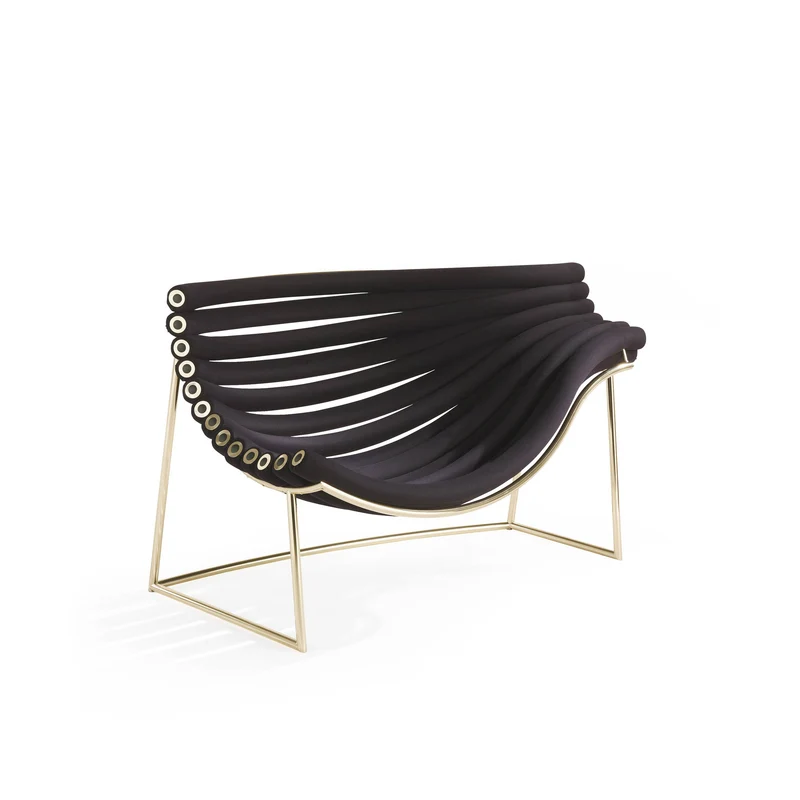 Metal Armchair AMEDEA by Debonademeo