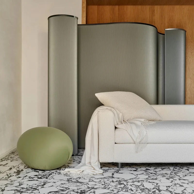 Cardboard and Aluminium Screen CARTOONS by Luigi Baroli for Baleri Italia