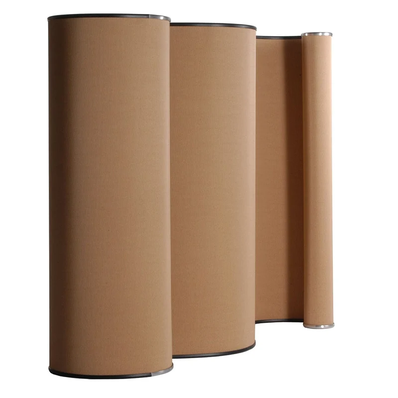 Cardboard and Aluminium Screen CARTOONS by Luigi Baroli for Baleri Italia
