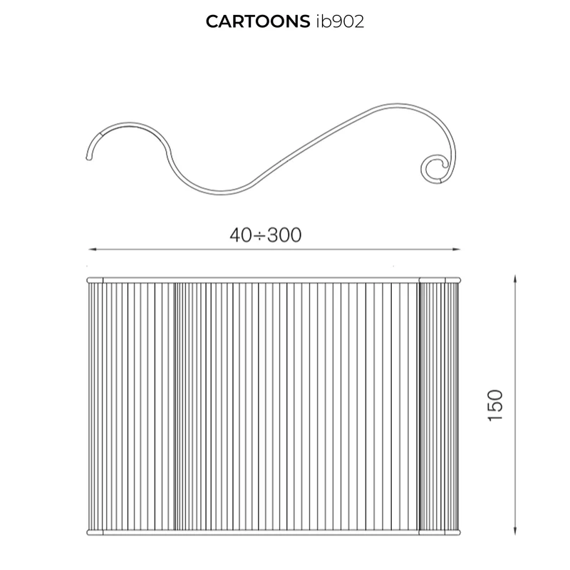 Cardboard and Aluminium Screen CARTOONS by Luigi Baroli for Baleri Italia