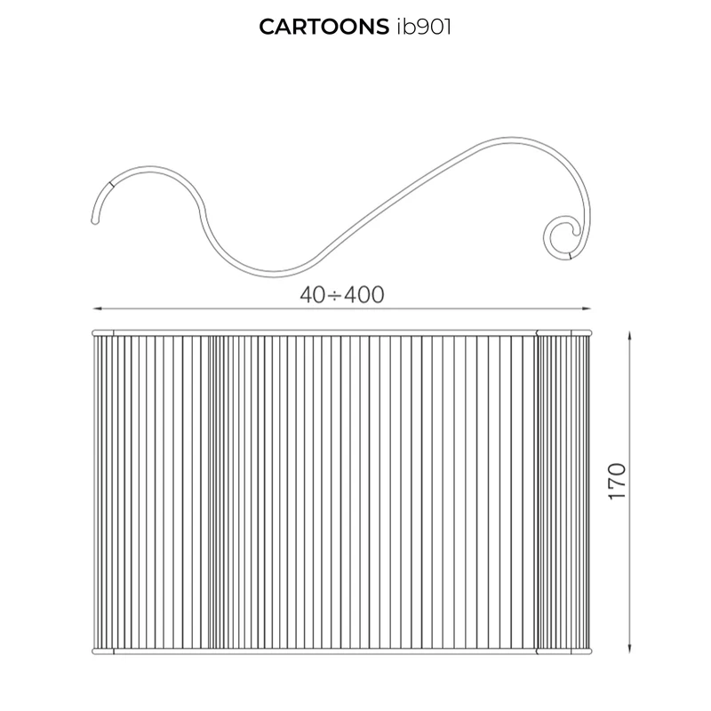 Cardboard and Aluminium Screen CARTOONS by Luigi Baroli for Baleri Italia