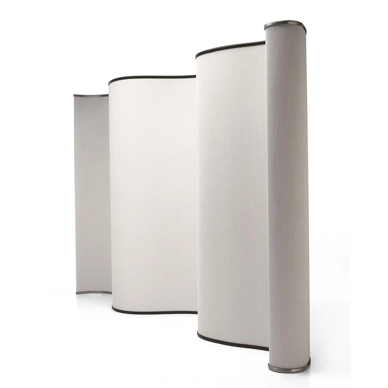 Cardboard and Aluminium Screen CARTOONS by Luigi Baroli for Baleri Italia