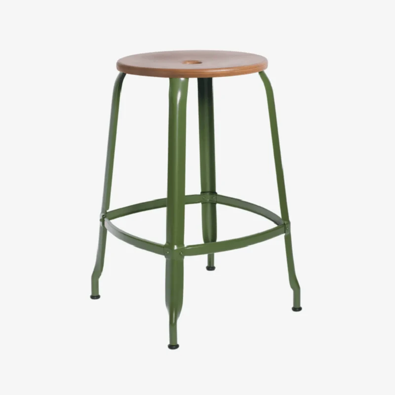 Tabouret Nicolle® métal et bois