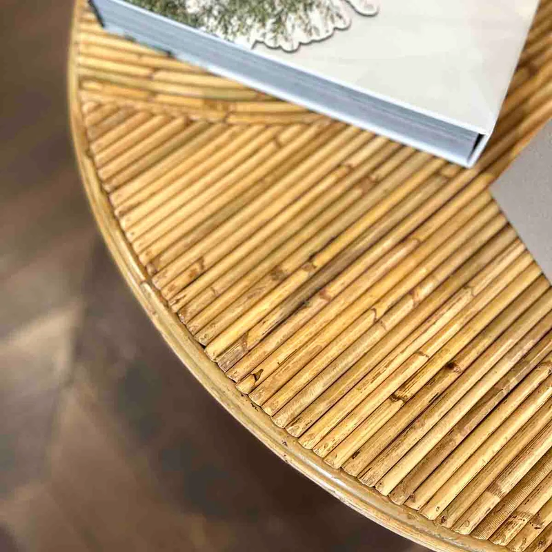 TABLE BASSE ROTIN