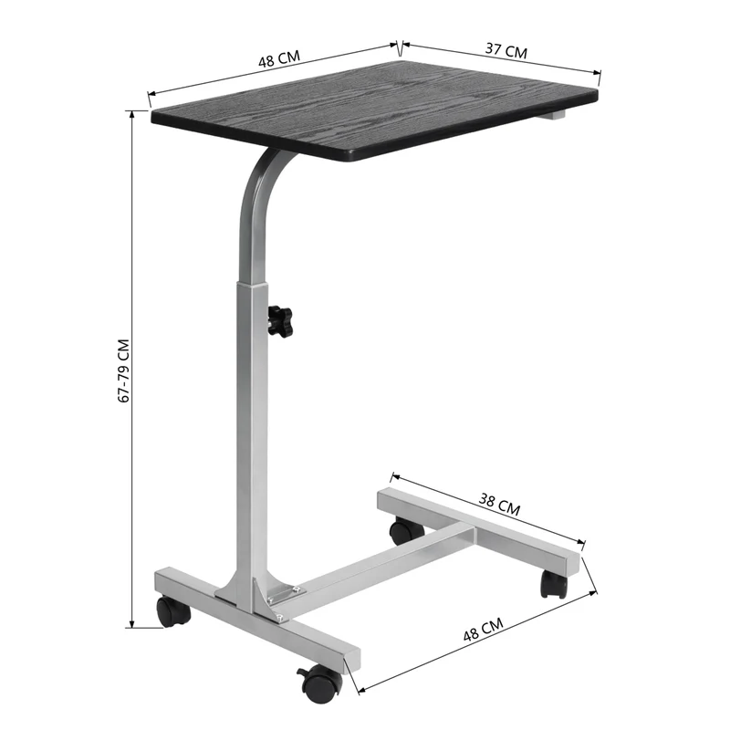 Table de lit/Support ordinateur pc à roulettes,roulettes, hauteur réglable - BELLO