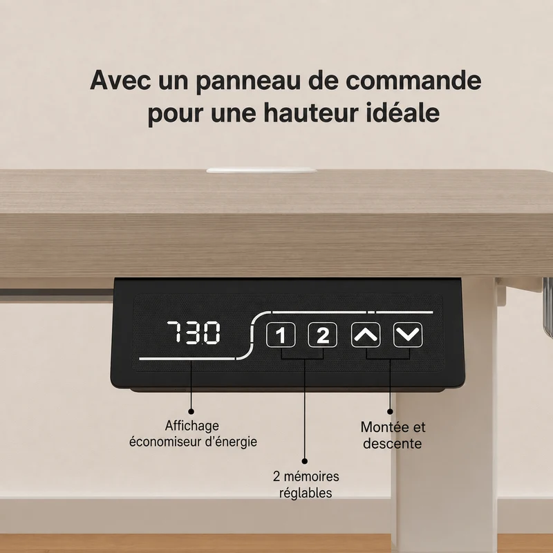 Economy Solid Bureau assis-debout électrique