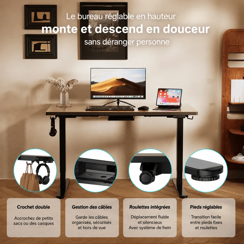 V2 Ultra Pro Bureau assis-debout électrique à double moteur