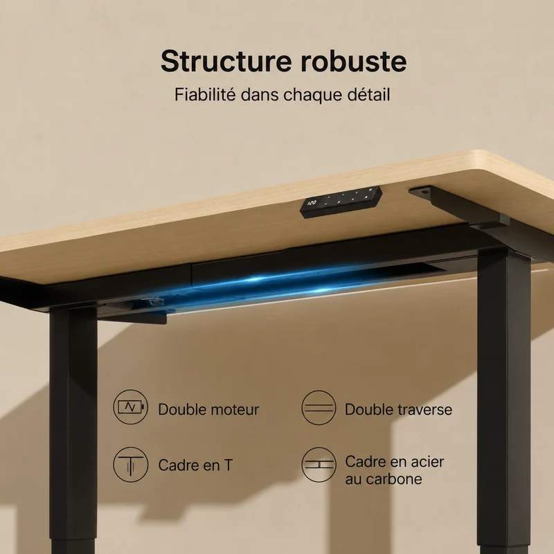 Dual Ultra Bureau assis-debout électrique premium