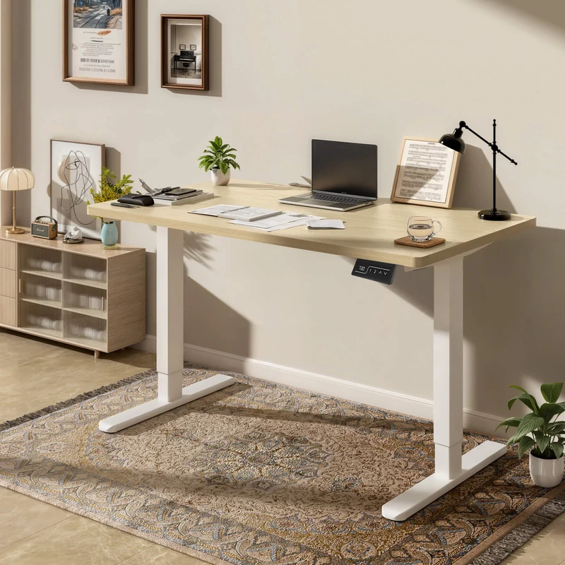 Bureau assis-debout électrique avec plateau monobloc