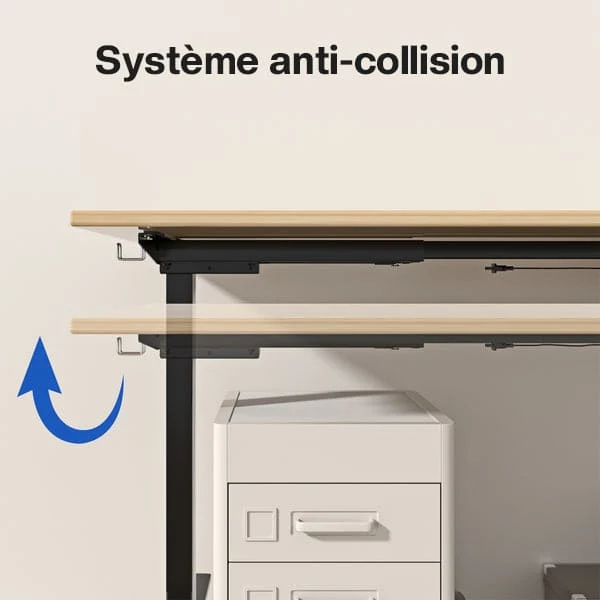 Moteur unique Cadre de bureau debout réglable