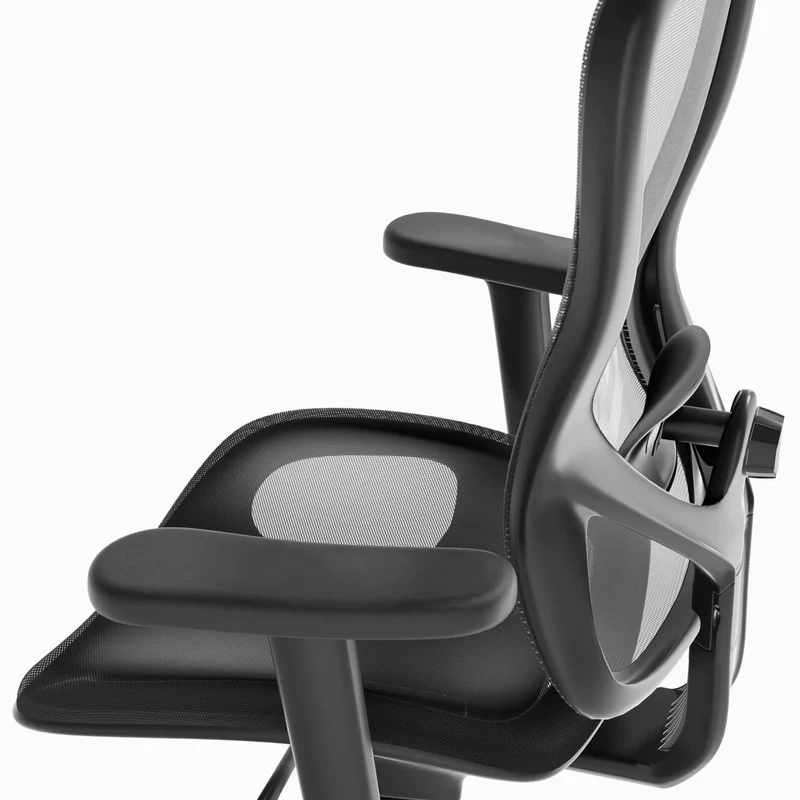 Chaise de bureau ergonomique avec appuie-tête et accoudoirs réglables