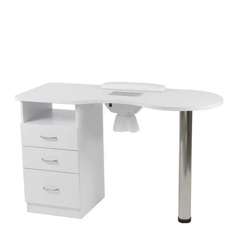 Table de manucure avec aspirateur 1 colonne