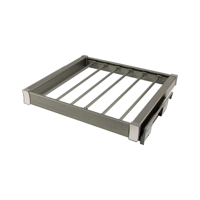 Porte-pantalons coulissant pour caisson de 70 cm Soft-Close - Gris