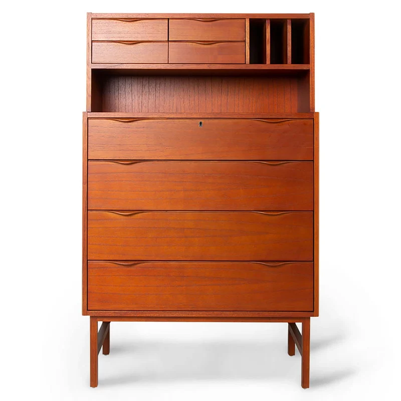 SECRÉTAIRE EN BOIS TEINTÉ