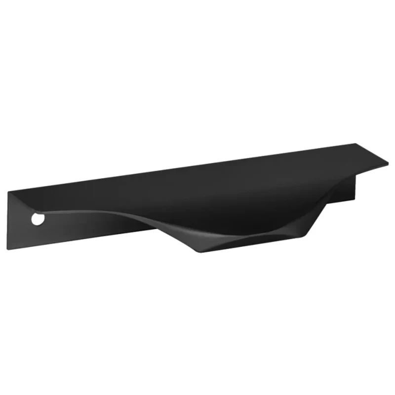 Poignée profilée Edge profil rond 96mm (Longueur totale 116mm) - Noir mat