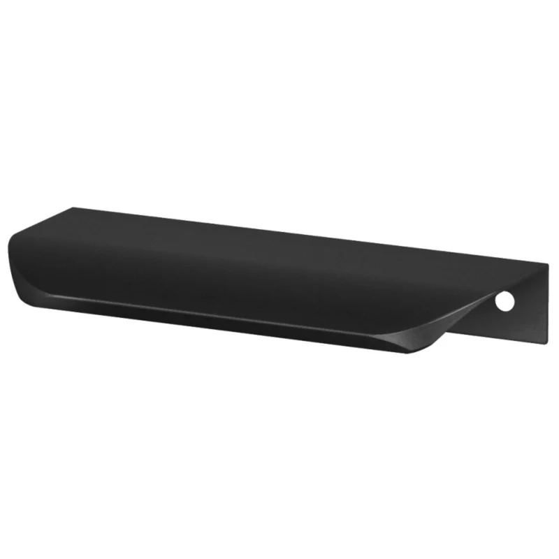 Poignée profilée Edge ronde 256mm (Longueur totale 276mm) - Noir mat
